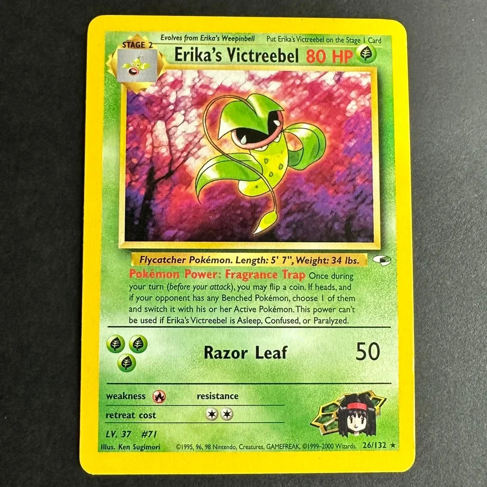 Pokemon TCG Erika's Victreebel Gym Heroes 026/132 Rare Unlimited NM/LP